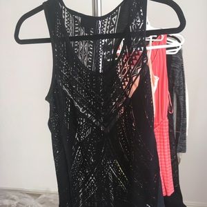 ✨BOGO✨ Sheer black Aztec hippie boho shirt